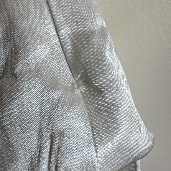 ZARA Satin Effect Bustier Bodysuit White Cream Silky Spaghetti Strap Size XS - Picture 11 of 14